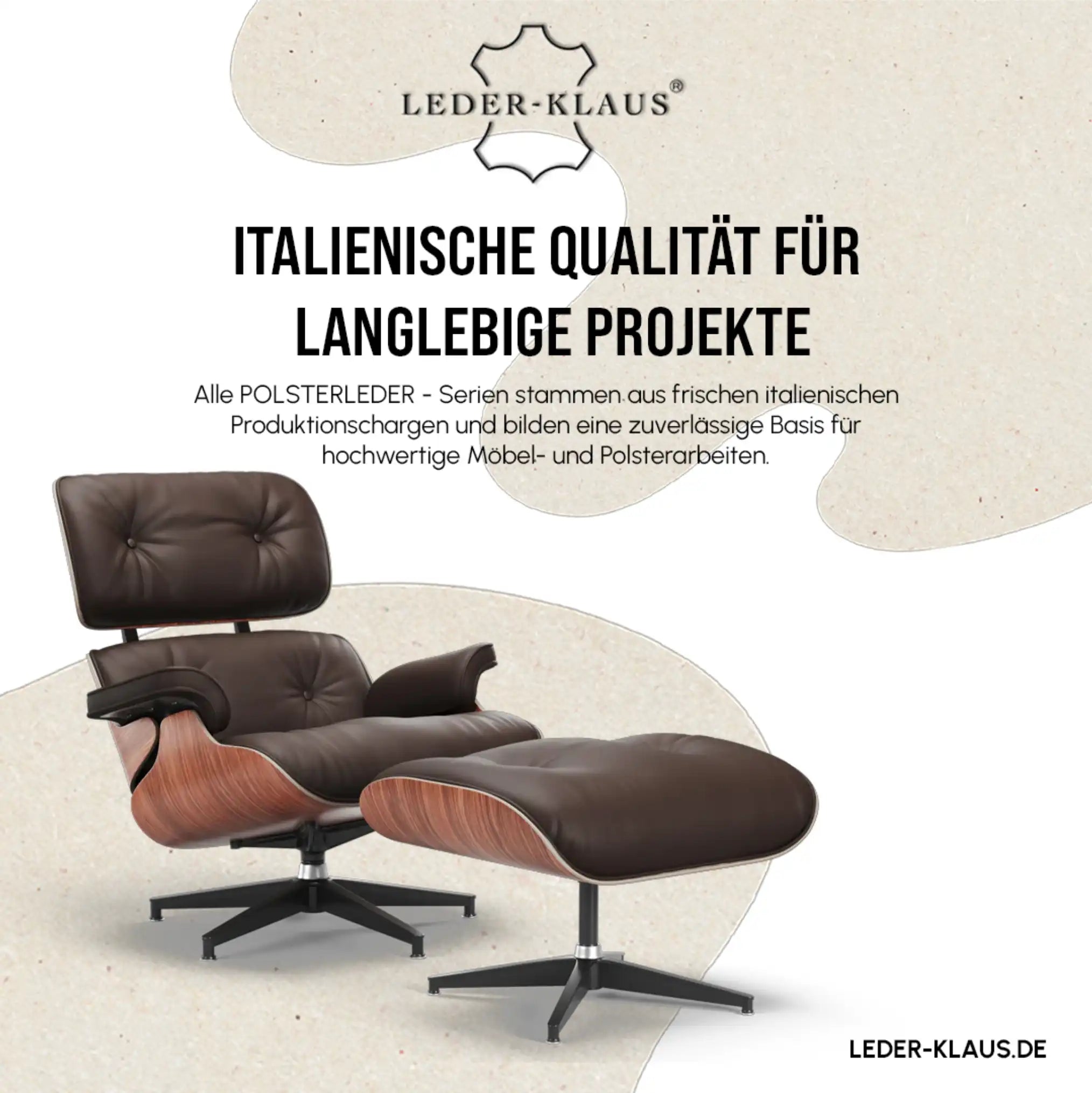 Polsterleder aus Italien – Echtleder für Möbel & Objektbereiche