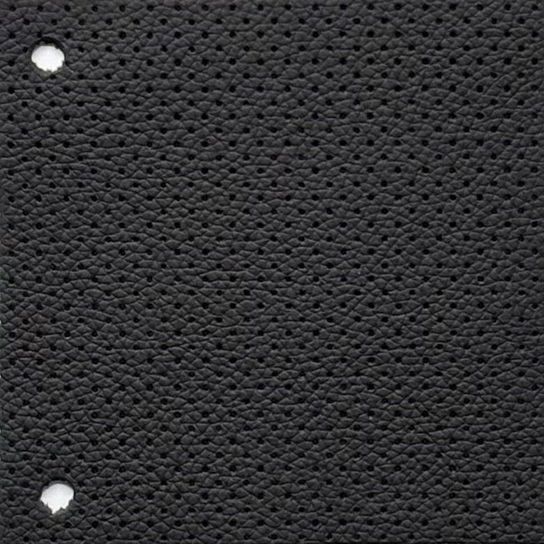 Perforiertes Autoleder MK3 Vienna schwarz – Strukturleder mit Lochung