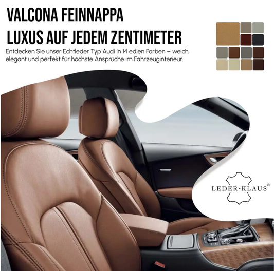 Valcona Feinnappa: Premium-Autoleder im typischen Audi-Look