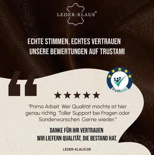 Echte Stimmen, echtes Vertrauen: Kundenbewertungen bei LEDER-KLAUS