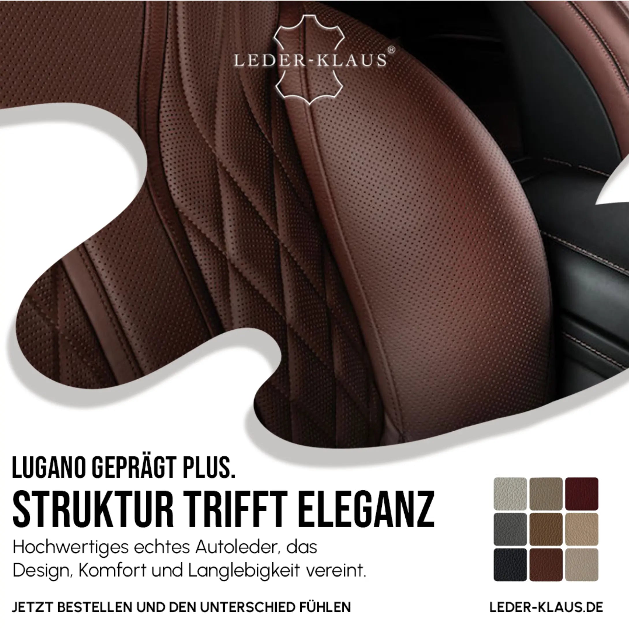 LUGANO Autoleder – geprägte Eleganz für Mercedes-Benz Interieurs