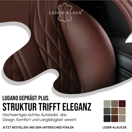 LUGANO Autoleder – geprägte Eleganz für Mercedes-Benz Interieurs