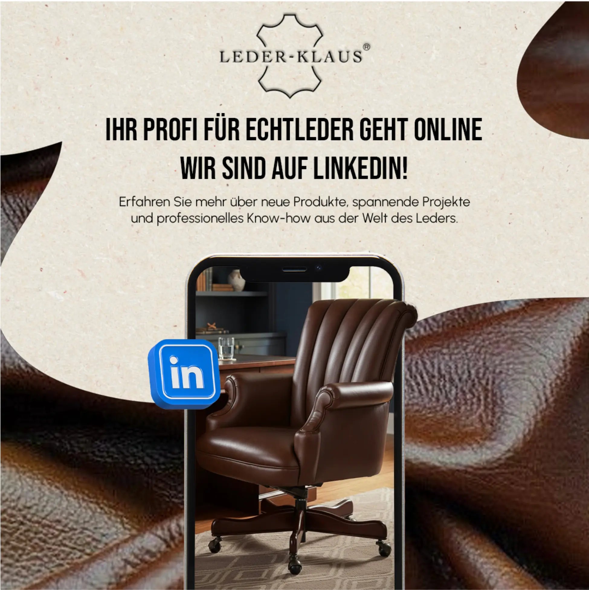 LEDER-KLAUS auf LinkedIn: Fachwissen, Projekte & Echtleder im B2B-Kontext