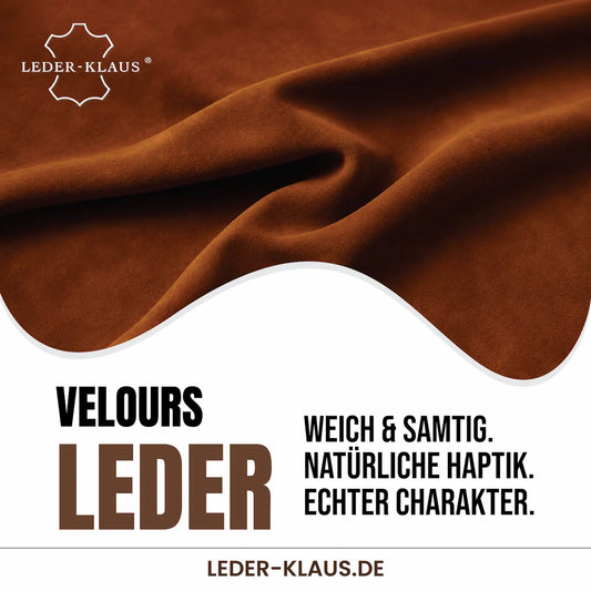 Leder SEMI-ANILIN SAMT VELOUR | weiches Veloursleder matt und samtig | 7 Farben | Lederhaut 4,0 m2 3