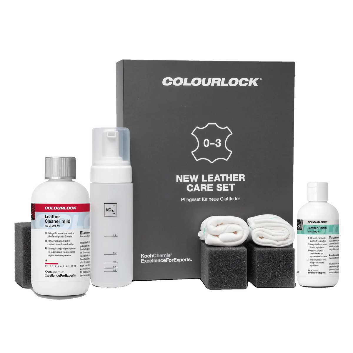 COLOURLOCK Lederpflege Set Mild | Lederreiniger & Leder Versiegelung für Autoleder