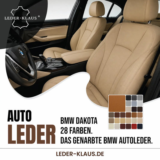 Autoleder BMW DAKOTA Leder | Echtleder in 28 Farben | halbe Lederhaut ca. 2,0 m2 2