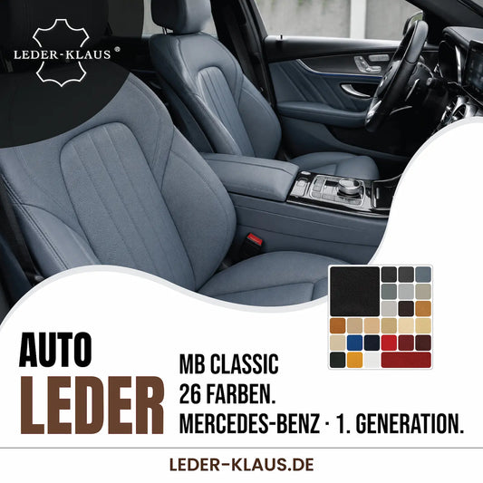 Autoleder MB CLASSIC Leder | Echtleder Mercedes-Benz in 26 Farben | halbe Lederhaut ca. 2,4 m2 2