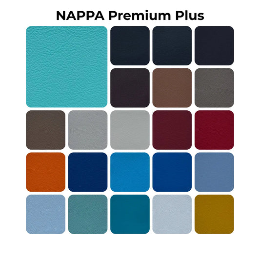LEDERMUSTER Autoleder NAPPA Premium Plus | Oberklasse Echtleder in 22 Farben