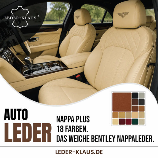 Autoleder NAPPA PLUS Leder | Bentley Echtleder in 18 Farben | halbe Lederhaut ca. 2,1 m2 2