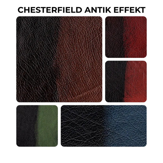 CHESTERFIELD ANTIK-EFFEKT | Polsterleder Rub-Off Vintage Leder | englischer Stil | 5 Farben | Lederhaut 4,0 m2