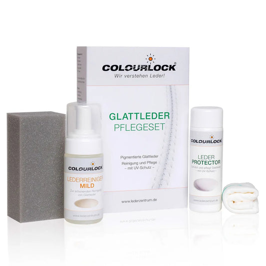 COLOURLOCK Lederpflege Set Mild – Lederreiniger & Leder Versiegelung für Glattleder
