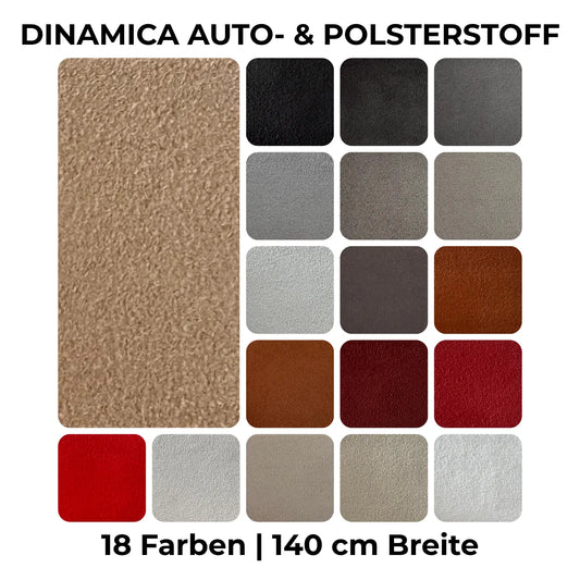Original DINAMICA® Auto- und Polsterstoff | 18 Farben | Alternative zu ALCANTARA® | 140 cm Breite
