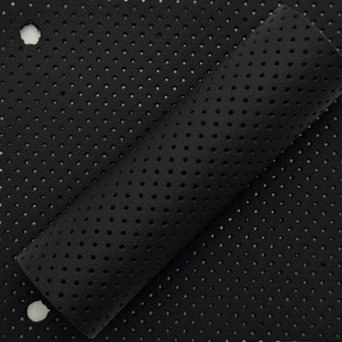 Perforiertes Porsche Nappa Leder MK3 – schwarz, glatt, hochwertig