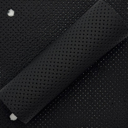 Perforiertes Autoleder MK10 Vienna schwarz – für klimatisierte Sitze