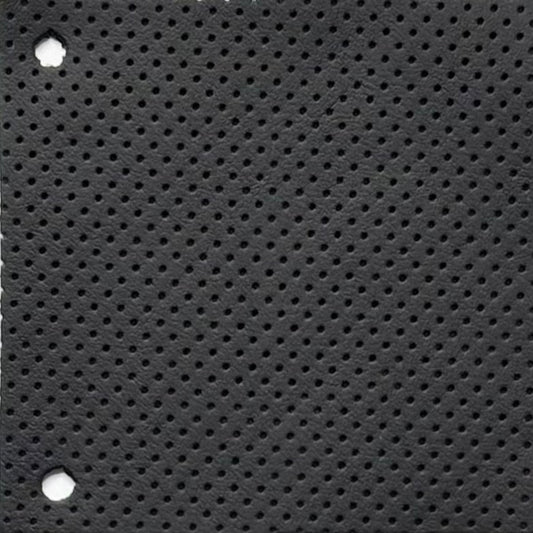 Perforiertes Porsche Nappa Leder MK3 – schwarz, glatt, hochwertig