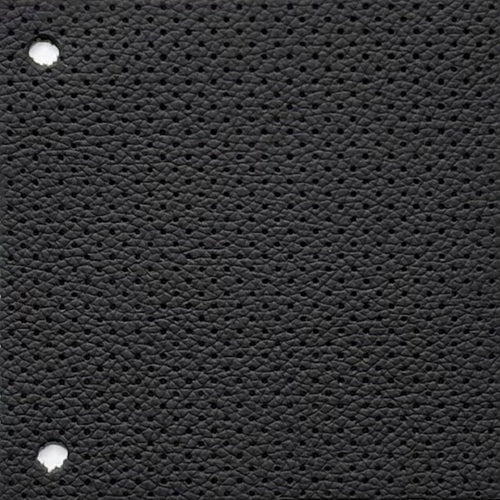 Perforiertes Autoleder MK3 Vienna schwarz – Strukturleder mit Lochung