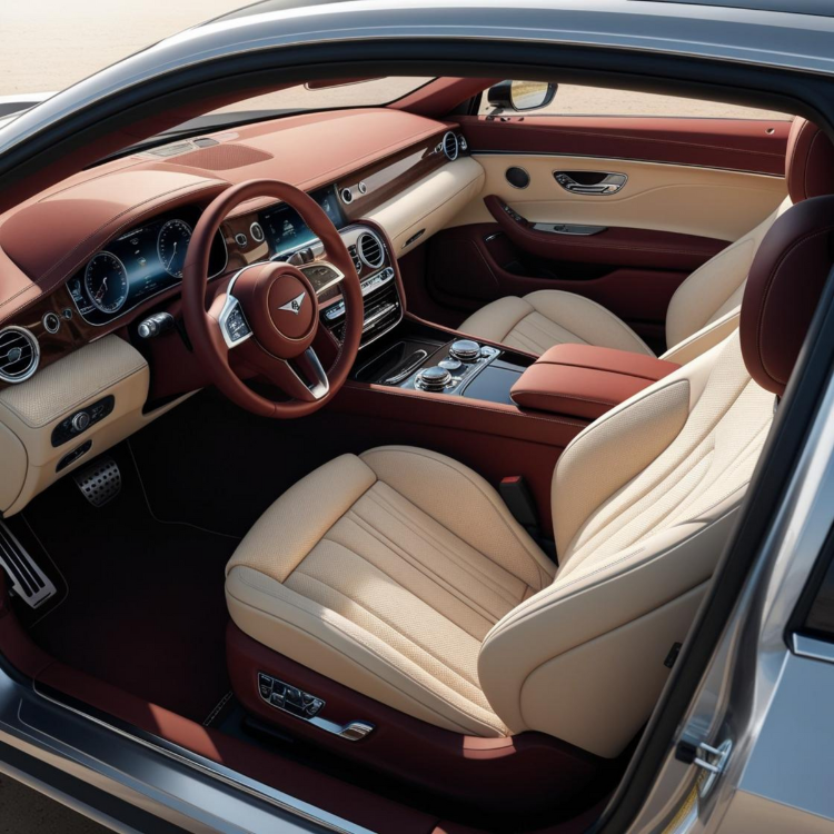 Auto-Innenraum aus Leder