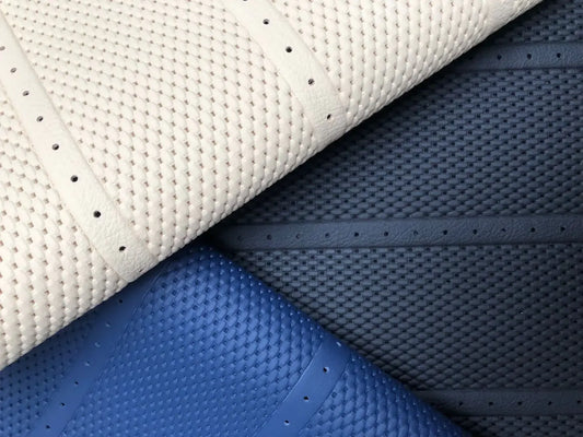 Leder-Perforationsservice MB Flechtnarbe / Set für 2 Vordersitze (4 Zuschnitte) Mercedes Pagode